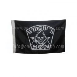 Masonic Flag WIDOW'S  Black