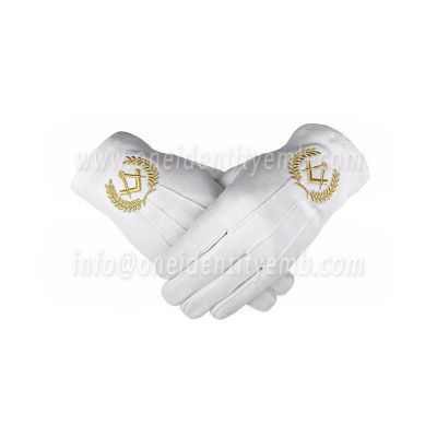 Cotton Gloves Square Gold