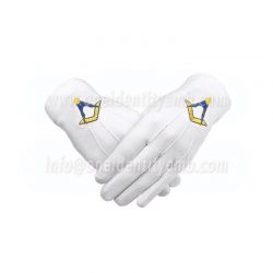 Cotton Gloves Yellow Compass