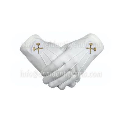 Crossed Trowels Cotton Gloves