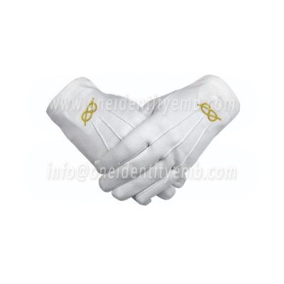 Gold knot Cotton Gloves