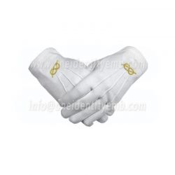 Gold knot Cotton Gloves