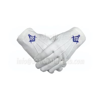 Cotton Gloves Blue Compass G