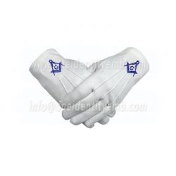 Cotton Gloves Blue Compass G