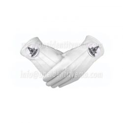 Leather Gloves White