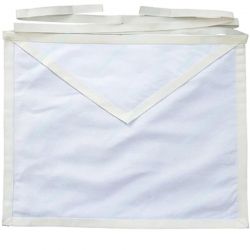 Masonic White Member Apron