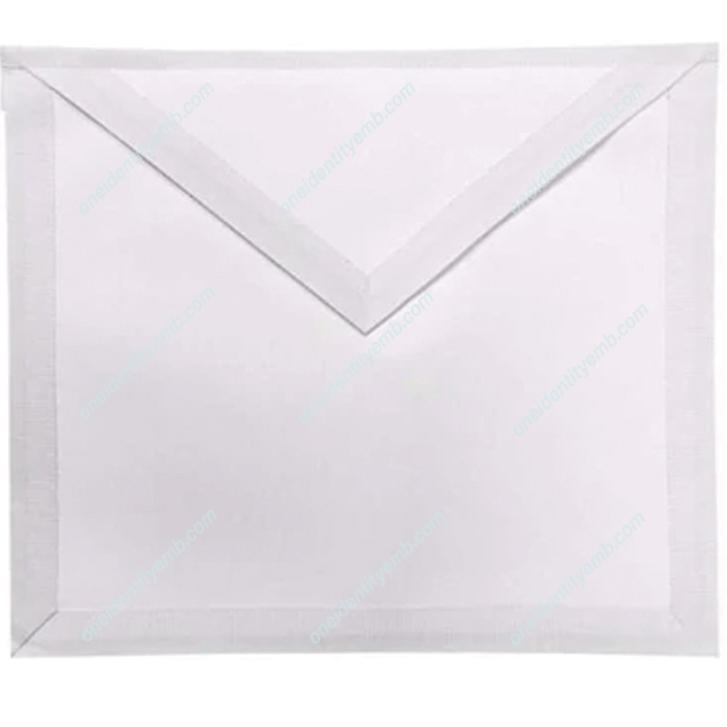 Masonic White Member Apron