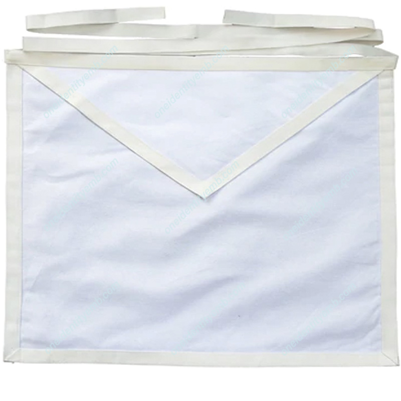 Masonic White Member Apron